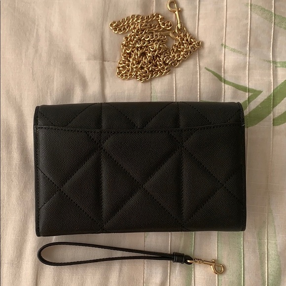 Coach Caviar Quilted Wallet on Chain Crossbody - Picture 11 of 16